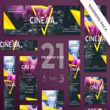 Cinema Club Banner Pack Template