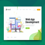 Web App Development Web PSD and AI Vector Template