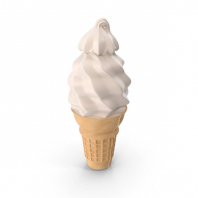 Soft Serve Ice Cream Cone