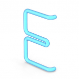 Neon Letter E