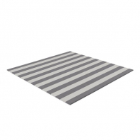 Striped Square Dhurrie Rug