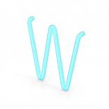 Neon Letter W