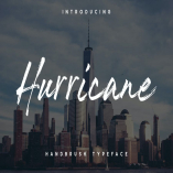 The Hurricane Handbrush Font