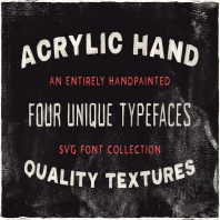 Acrylic SVG Font Collection