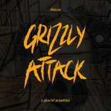 Grizzly Attack - Brush Font YR