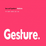 Gesture - Modern typeface + WebFont