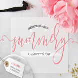 Summery Handwritten Calligraphy Font