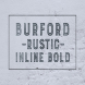 Burford Rustic Inline Bold
