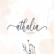 Athalia - Modern Calligraphy Script