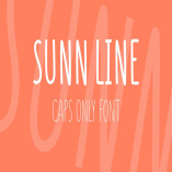 SUNN Line Caps Only Font