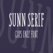 SUNN Serif Caps Only Font