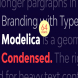 Bw Modelica Condensed font family