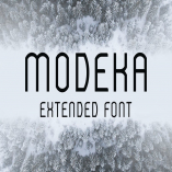 Modeka Extended Font