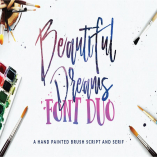 Beautiful Dreams - Font Duo Brush Font