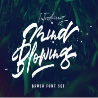 Mind Blowing 3 Brush Font Logotype