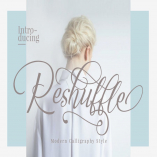 Reshuffle Script Font Luxury Elegant