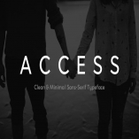 ACCESS - Modern Sans Serif Typeface + Web Fonts