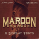 Maroon - Vintage Style Font