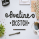 Avaline Script Sketch