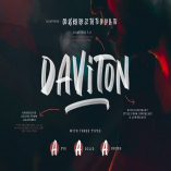 Daviton SVG - Freestyle Font