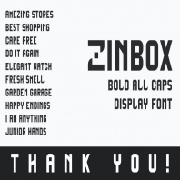 Zinbox - Bold Display Font