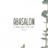 Abasalom A Handwritten Font