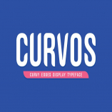 Curvos Display Typeface + Badge