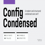 Config Condensed Font Family