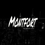 MONTFORT - Custom Handmade Brush Font