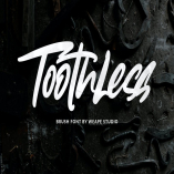 Toothless Brush Font