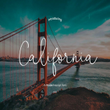 California - A Modern script font