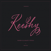 Keeshy Modern Calligrapy Typeface