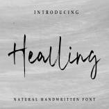 Healling Signature Font