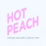 Hot Peach - Sans Serif Display Font