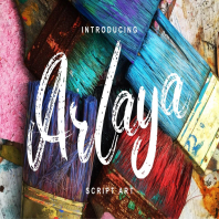 Arlaya | Script Art Font