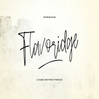 Flavoridge - Handwritten Typeface