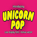 Unicorn Pop with Bonus Vector