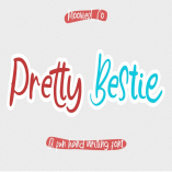 Pretty Bestie a Fun Handwriting Font