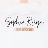 Sophia Reign signature font duo