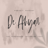 De Akhar - The Handbrush Lettering Font