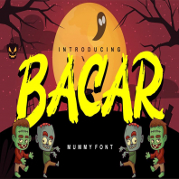 Bacar | Hallowen Theme Font