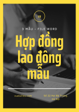 Hợp đồng lao đông mẫu tải về 3 mẫu miễn phí file word