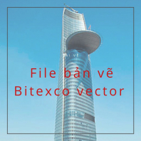 File bản vẽ Bitexco vector tòa cao ốc Bitexco Financial Tower Việt Nam cao thứ 110 thế giới